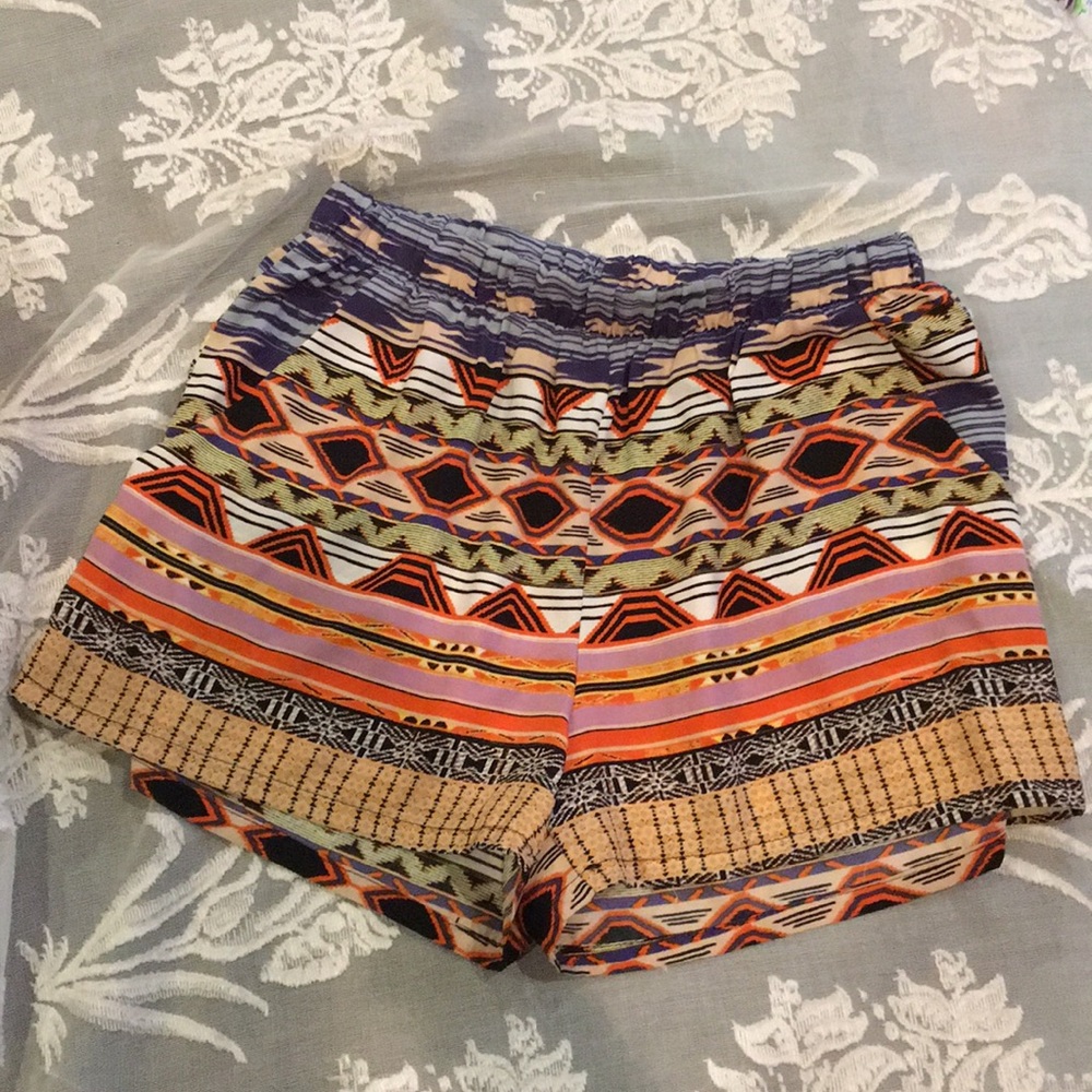 Tribal print shorts